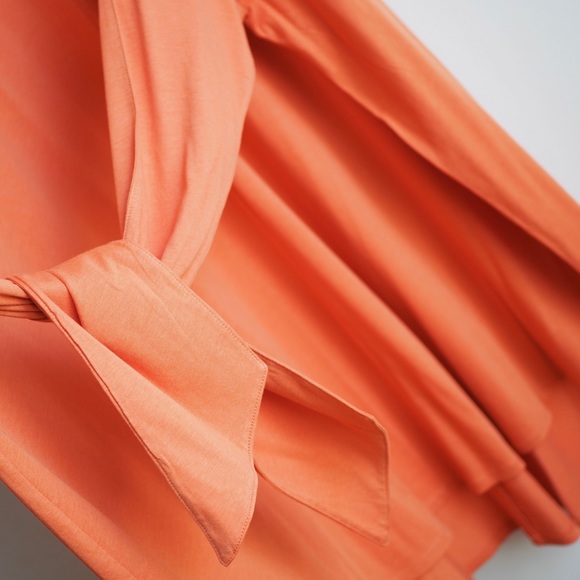 JW Anderson knotted short sleeve women’s Uniqlo drape stylish new dress - Picture 4 of 11